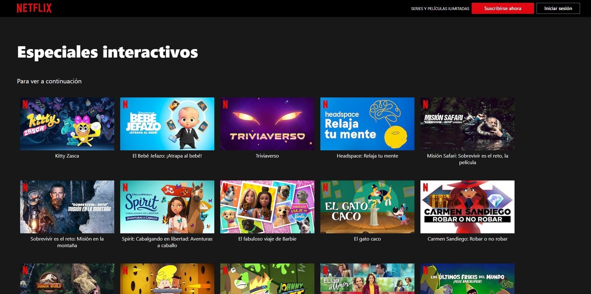 Netflix dará de baja a la mayoría de sus títulos interactivos.