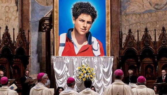 Carlo Acutis fue beatificado en octubre de 2020. (Getty Images).