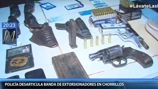 Chorrillos: Policía incauta armas y municiones en casa de cabecilla de banda de extorsionadores