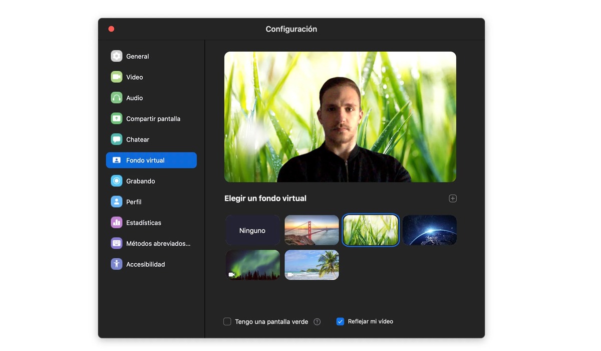 Para poder cambiar tu fondo virual deberás ingresar a la configuración de Zoom desde tu computadora o celular. (Foto: Zoom)