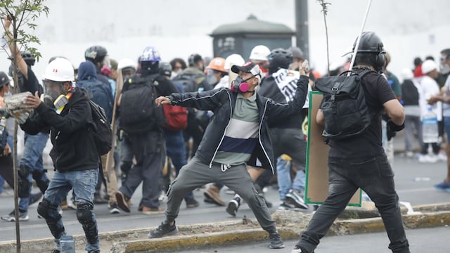 Así fueron los enfrentamientos que dejaron un muerto y varios heridos en el centro de Lima