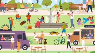 Encuentra los 5 conos de helado entre los camiones de comida en 22 segundos