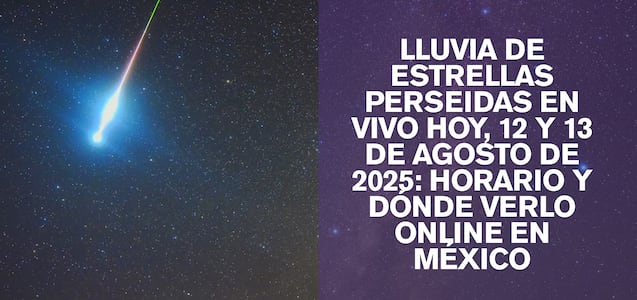 Lluvia de estrellas Perseidas 2025: hora de inicio y dónde ver online en México