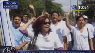 Chiclayo: médicos en huelga bloquearon paso por Av. Salaverry