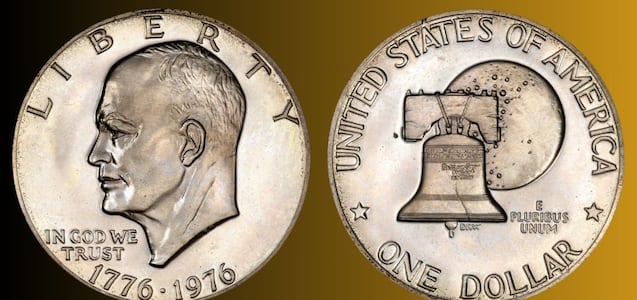 ¿Cuánto puede valer la moneda de 1 dólar de Eisenhower del año 1976 y por qué?