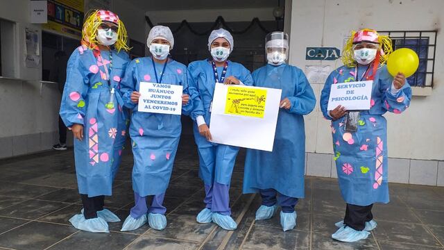 COVID-19: médicos realizan animación emocional para pacientes del hospital Hermilio Valdizán de Huánuco