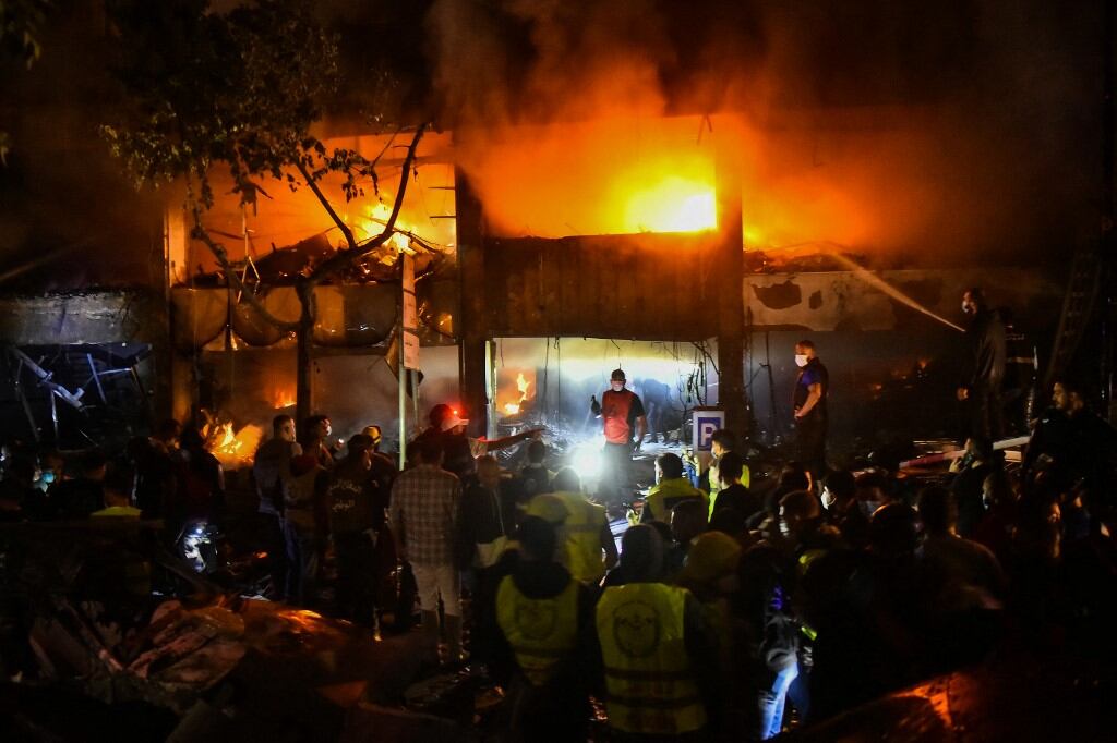 Once personas murieron y otras 48 resultaron heridas el domingo en los bombardeos israelíes en las localidades de la región de Tiro, en el sur de Líbano. (Photo by Fadel ITANI / AFP)