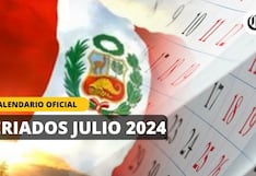 Feriados 2024 en Perú: Próximo festivo de julio y días no laborables del año