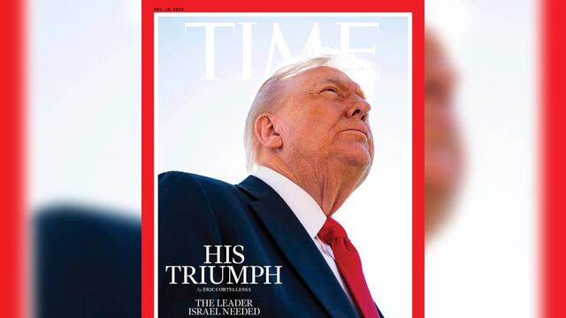 Time califica de "triunfo" la intervención de Donald Trump en el conflicto entre Israel y Hamás. Foto: Time