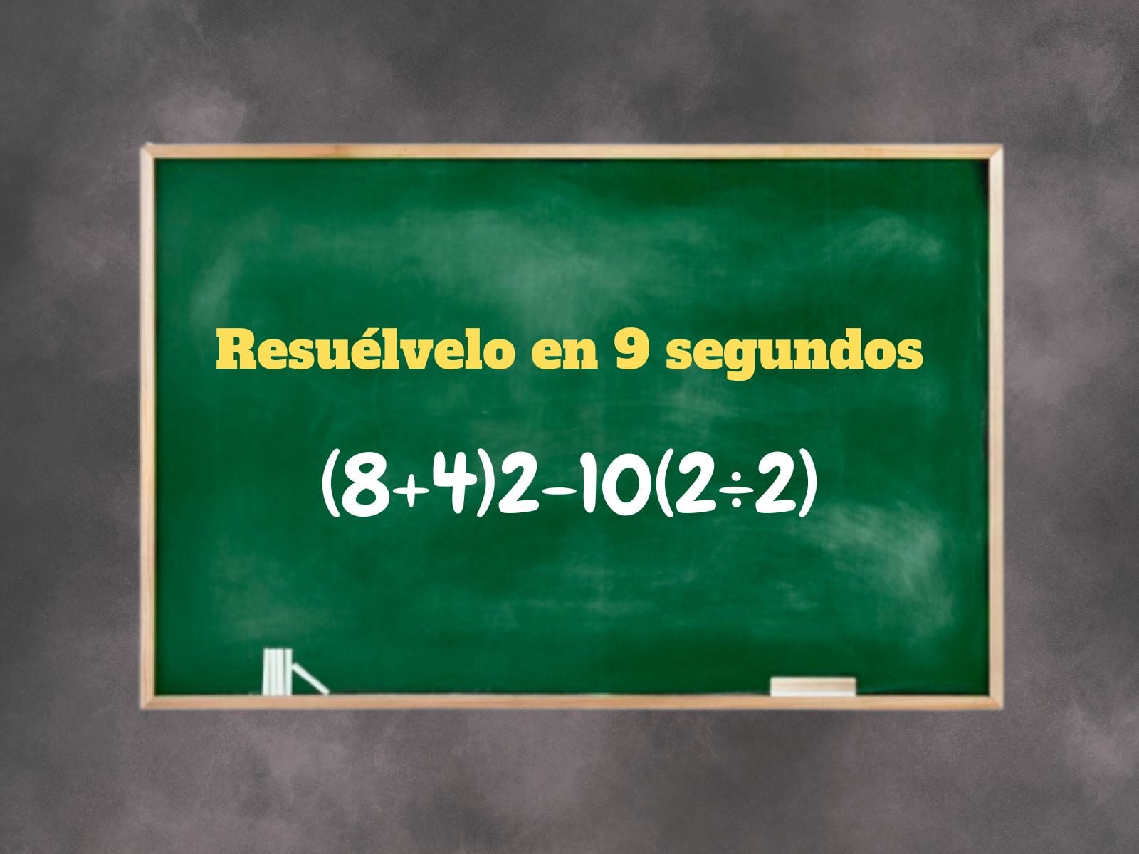 Reto matemático: Concéntrate y desarrolla correctamente este problema numérico. (Creación: Mag)
