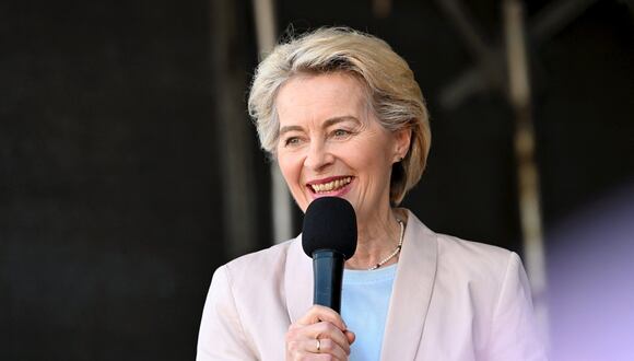 La presidenta de la Comisión Europea, Ursula von der Leyen. (Foto de Mikko Stig / Lehtikuva / AFP)