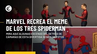 Marvel hace realidad el meme de los tres Spiderman en contenido exclusivo de “Spider-Man: No Way Home”
