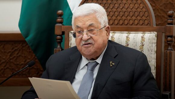 El presidente palestino, Mahmoud Abbas. (Foto de Christophe Ena / PISCINA / AFP)