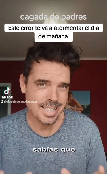 El usuario explica que este fallo puede tener consecuencias a largo plazo en la relación padre-hijo. (Foto: @elcerebroenmodomanual)