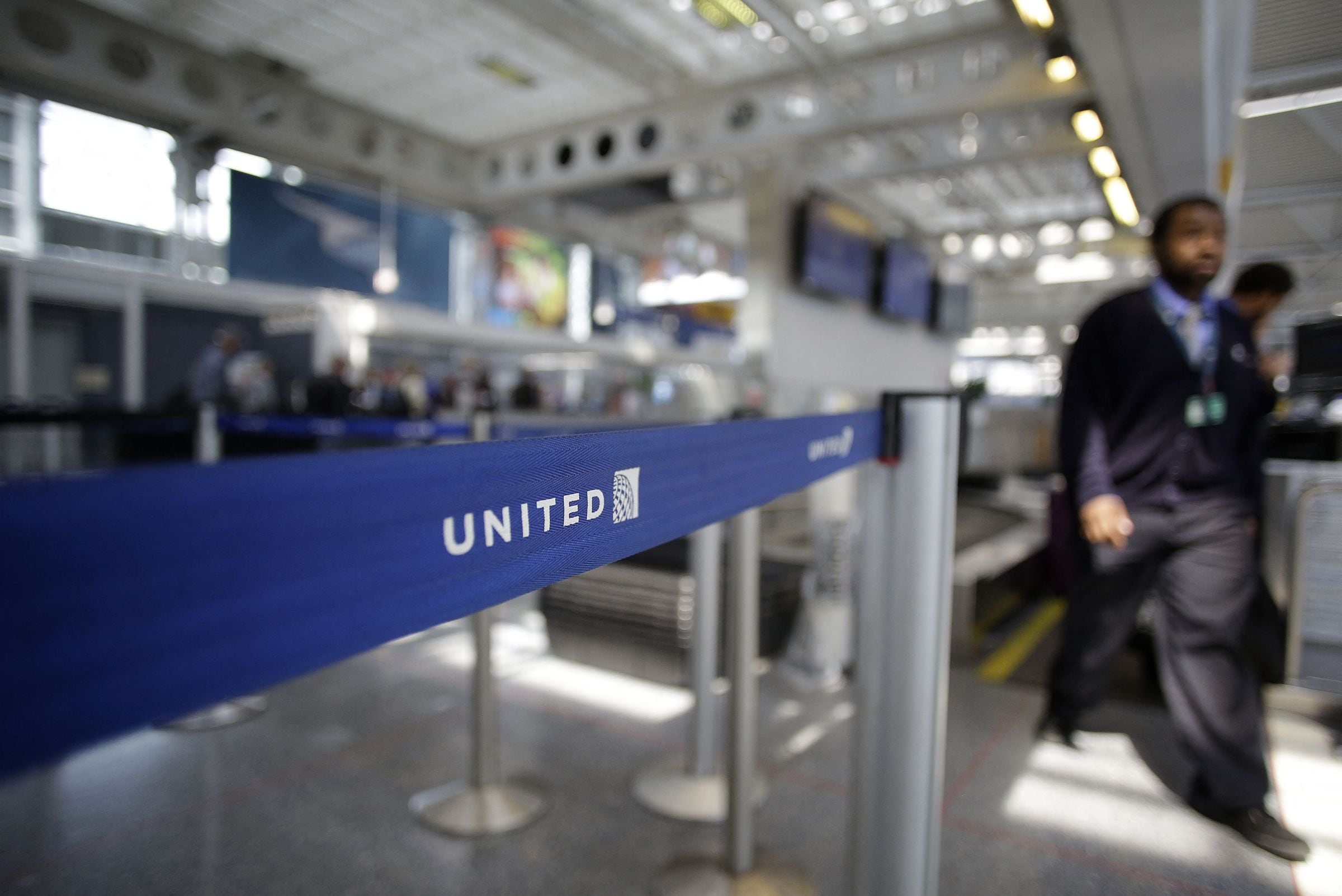 Imagen de control de United Airlines en Chicago, Illinois (Foto: Joshua LOTT / AFP)