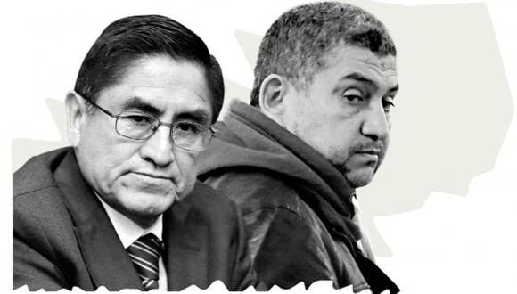 Los exjueces César Hinostroza y Walter Ríos, dos de los principales investigados del caso Cuellos Blancos del Puerto.
