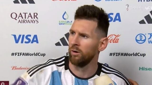 Messi sobre el “qué mirás, bobo”: “No me gusta eso que hice” | VIDEO