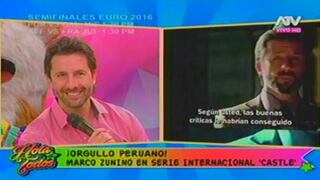 Marco Zunino en Castle: así reacciona "Hola a todos" por escena