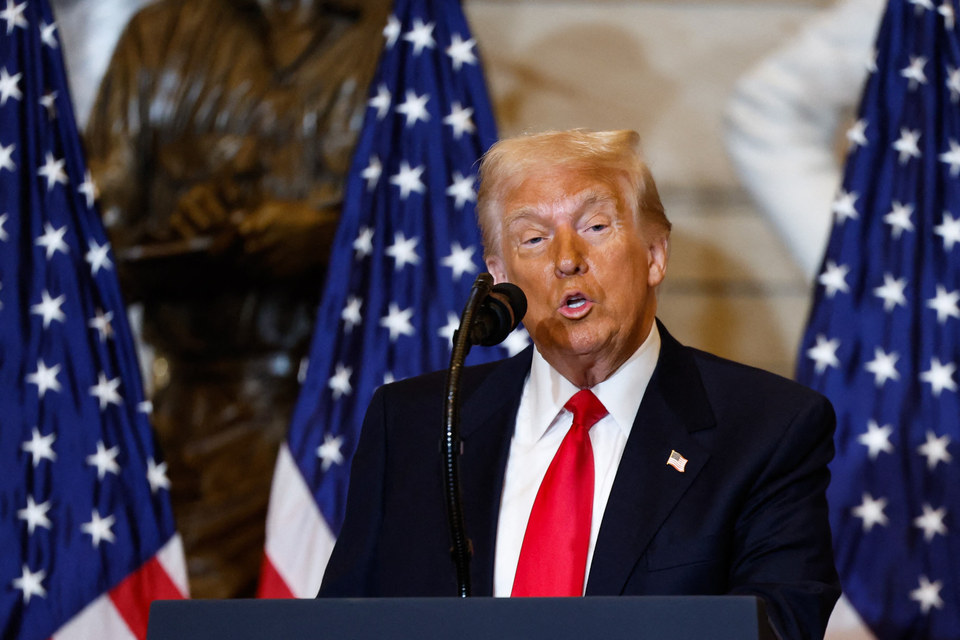 El presidente de Estados Unidos, Donald Trump. (Foto de Ting Shen / AFP)