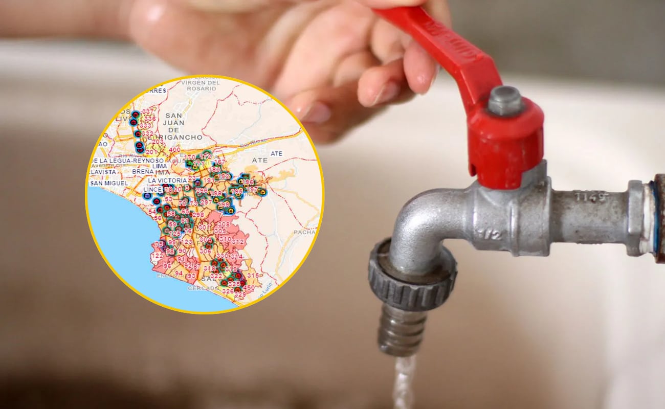Sedapal confirmó corte de agua en Lima | Foto: Composición EC