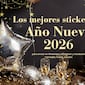 🍷 Los mejores stickers de ¡Feliz Año Nuevo 2026! para enviar por WhatsApp, Instagram y Facebook