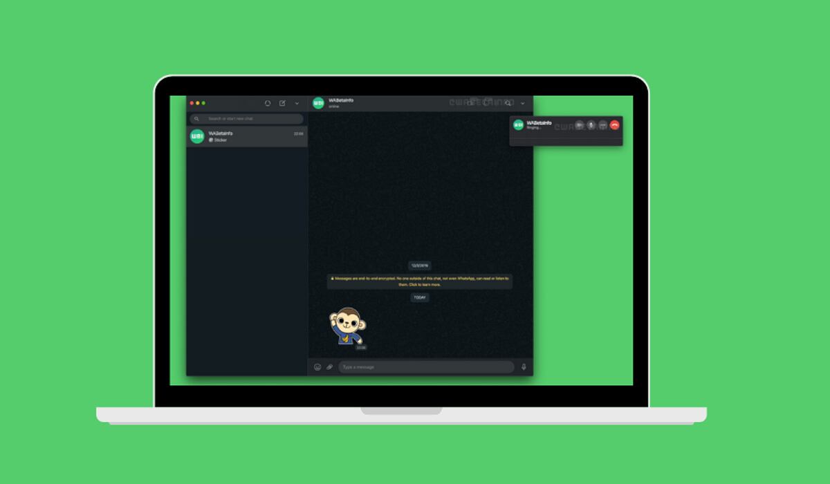 De esta forma podrás activar las llamadas y videollamadas en WhatsApp Web. (Foto: WABeta Info)