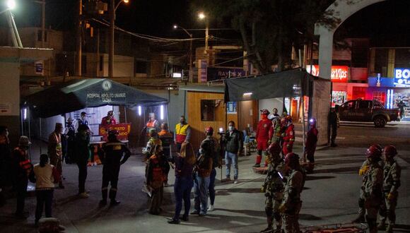 Último simulacro de sismo multipeligro se desarrolló a inicios del mes de noviembre en Tacna. (Foto: Hospital Hipólito Unanue/Facebook)