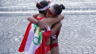 París 2024: así fue el abrazo entre las peruanas Evelyn Inga y Mary Luz Andía en la meta de la Marcha Atlética