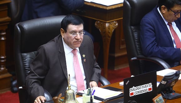 Alejandro Soto Reyes, presidente del Congreso, defiende aprobación de ley sobre lesa humanidad pese a requerimiento de la Corte IDH. (Foto: Congreso)