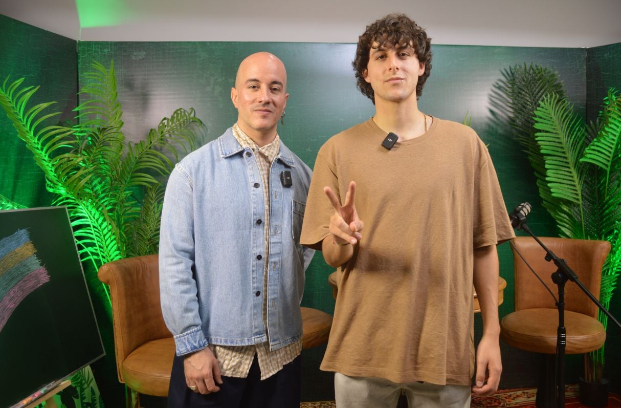 Jaze se unió a Willy Rodríguez, vocalista de Cultura Profética, para el estreno de "El vino y el tiempo". (Foto: Mario Panta)