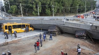 Brasil: el impactante video del derrumbe de un puente