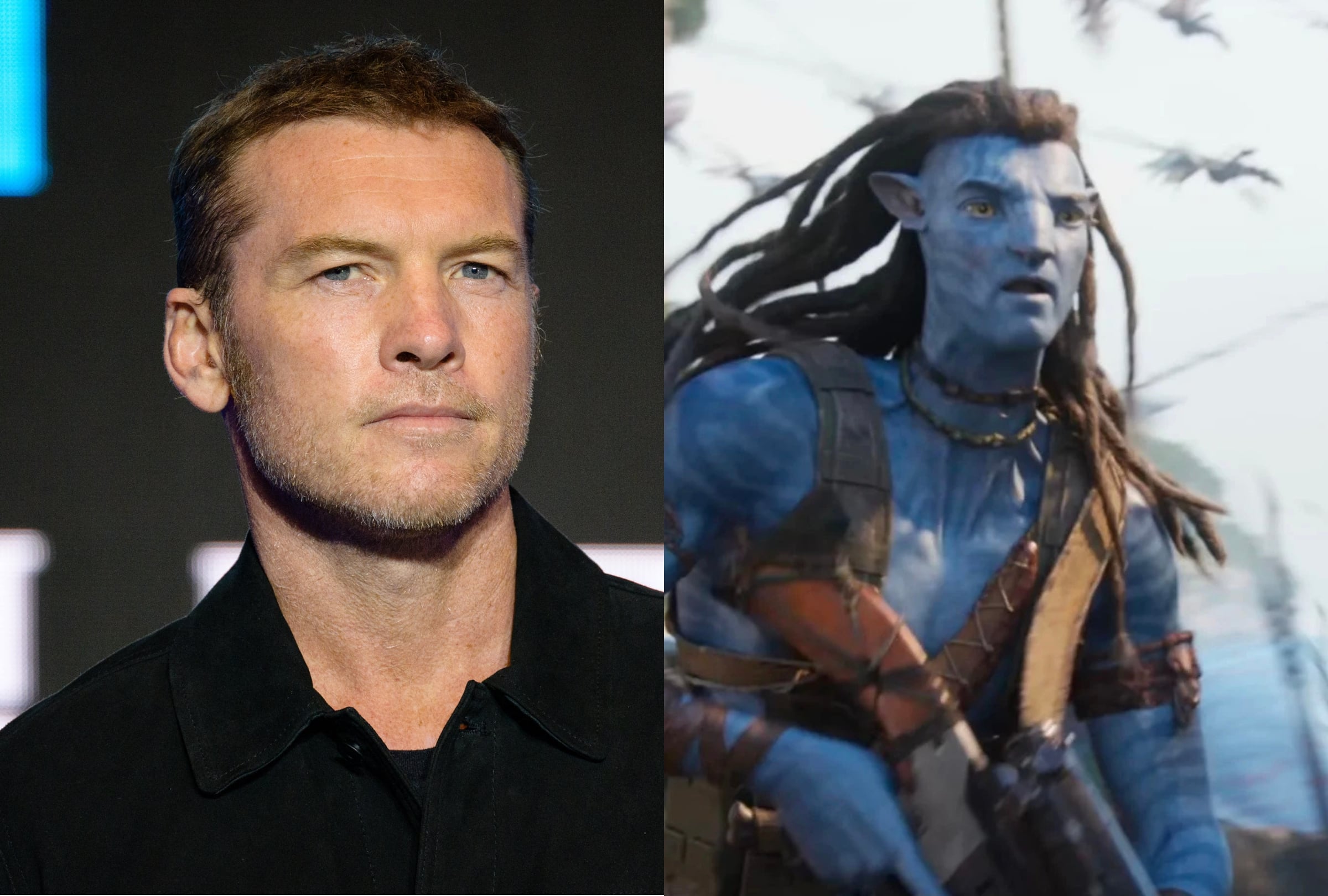 Sam Worthington interpreta a Jake Sully en la película "Avatar: Fire and Ash" (Fotos: Anthony Wallace / AFP & 20th Century Studios / Walt Disney Pictures)