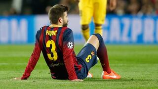 Piqué sufrió una fisura de cadera ante Atlético de Madrid