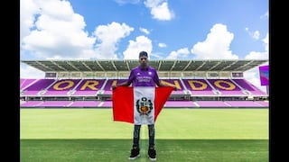 Carlos Ascues se presentó ante hinchas de Orlando City con bandera peruana | VIDEO