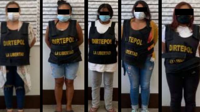 La Libertad: intervienen a cinco mujeres involucradas con banda de extorsión  
