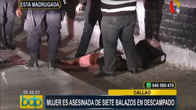 Callao: matan de 7 balazos a mujer en la zona de Bocanegra