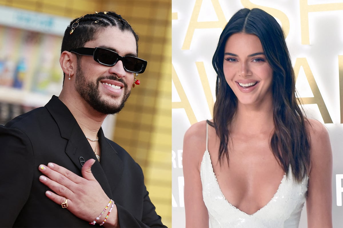 Casi tres semanas después de haber sido vistos juntos en el mismo club, Kendall Jenner y el cantante Bad Bunny aparentemente se besaron después de una cita de sushi en West Hollywood el 7 de marzo (Fotos: AFP)