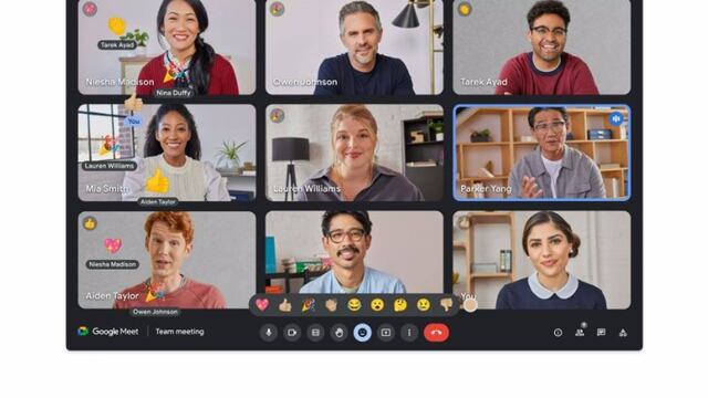 Google Meet añade las reacciones con emojis entre sus funciones