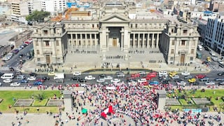 Marcha nacional: congresistas participan de la protesta en contra de Pedro Castillo  