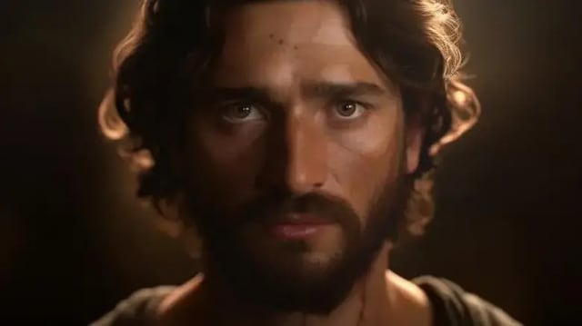 La primera imagen que surgió de Jesús, con la inteligencia artificial.