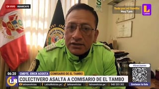 Huancayo: comisario de El Tambo fue golpeado y asaltado en falso colectivo | VIDEO