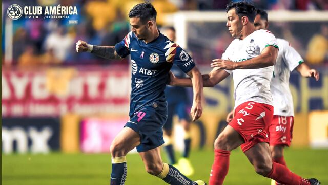 América rescató un empate en su visita a Necaxa por la fecha 14 del Apertura 2019 de la Liga MX