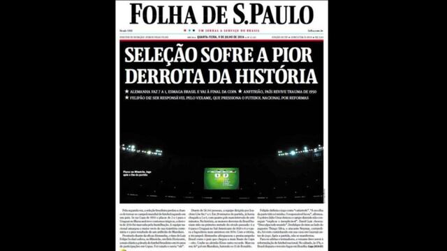 Así informó la prensa mundial sobre la debacle de Brasil