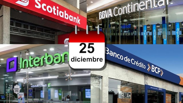 ¿Abren los bancos en Navidad y Año Nuevo? Este es el horario de atención en BCP, BBVA y Banbif para el 25 de diciembre