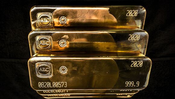 Precio del oro bajó el miércoles 10 de abril de 2024 (Foto: AFP / Referencial)