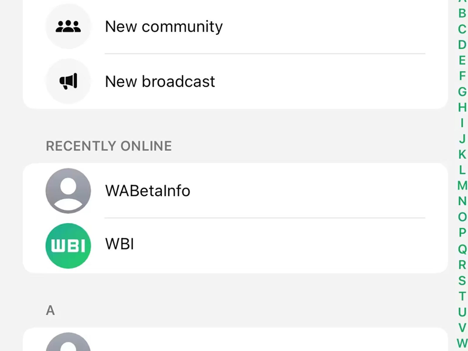 WHATSAPP | De esta manera WhatsApp te dirá si un contacto ha estado "en línea". (Foto: WABeta Info)