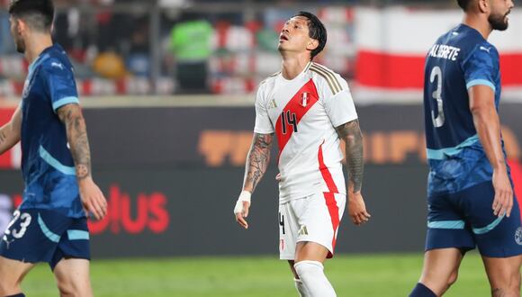 Gianluca Lapadula ha marcado nueve goles en 32 partidos con la camiseta de la Bicolor. Debutó en noviembre del 2020 ante Chile. (Foto: Jesús Saucedo / GEC)