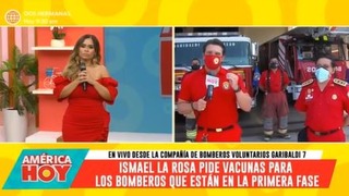 Ismael La Rosa pide que bomberos sean vacunados: “No podemos ser la última rueda del coche” | VIDEO 