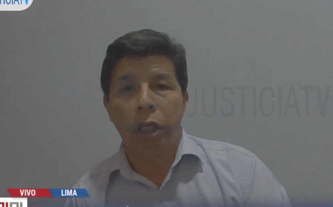 Pedro Castillo cumple prisión preventiva en el penal de Barbadillo. (Foto: Justicia TV)