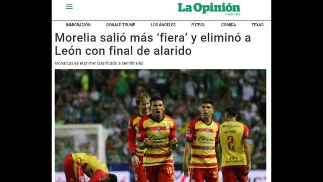 Edison Flores figura con Morelia: Así informaron los medios mexicanos la clasificación de la ‘Monarquía’ a semifinales [FOTOS]